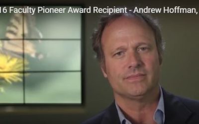 Andy Hoffman Receives 2016 Aspen Institute Faculty Pioneer Award