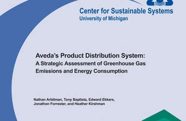 Aveda’s Product Distribution System: A Strategic Assessment of Greenhouse Gas Emissions and Energy Consumption