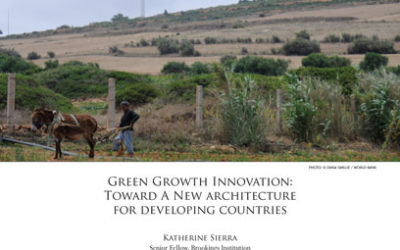 New Brookings Institute policy report on Green Growth Innovation