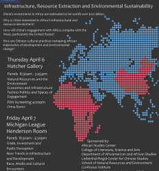 Africa-China Conference 2017: Infrastructure, Resource Extraction, and Environmental Sustainability