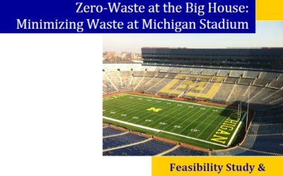 Erbers push for zero-waste Football at the Big House